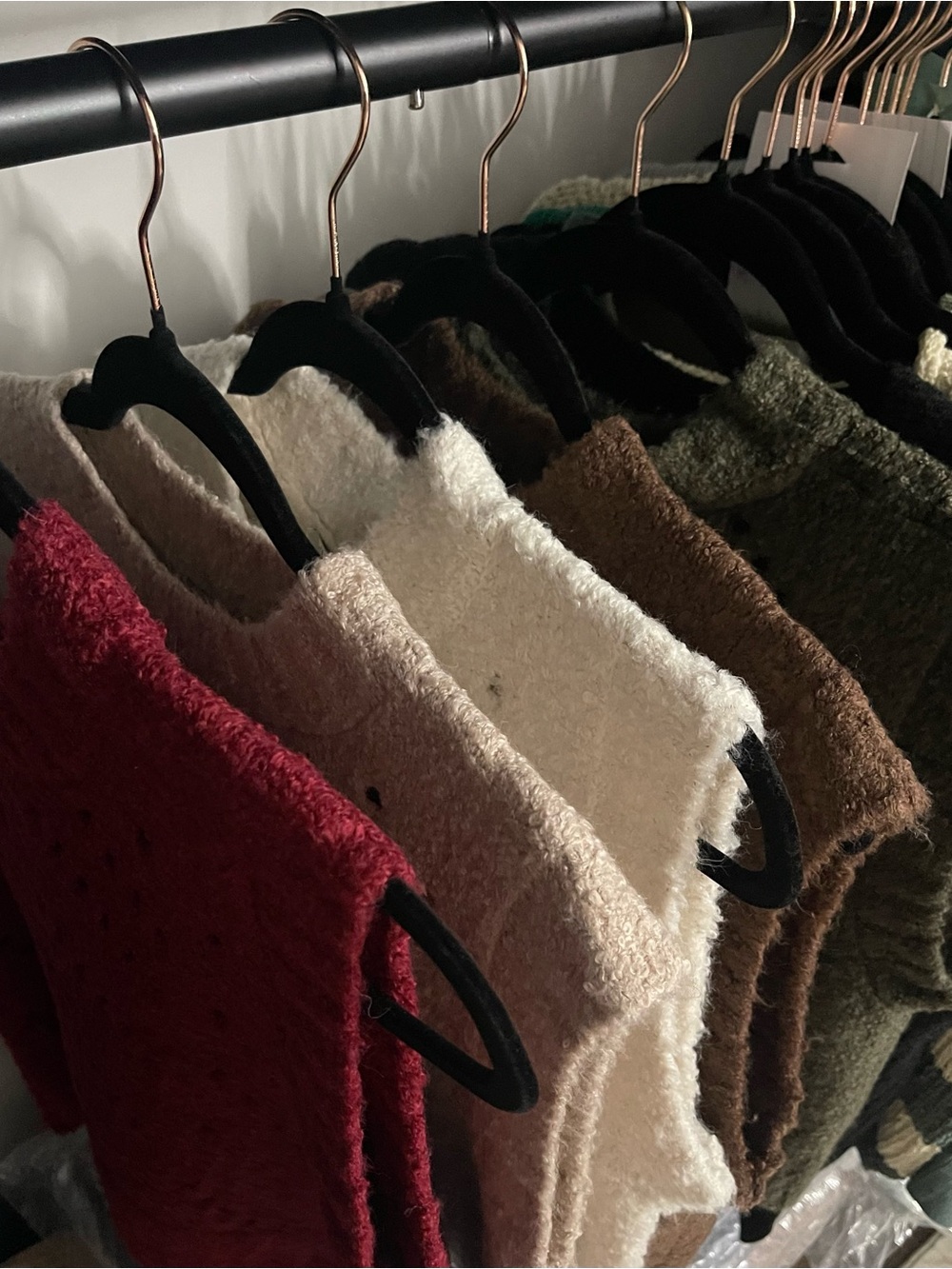 ‼️LAST 2- Zenana Teddy Open-Knit Sweater Vest – Ash Mocha 🤎 - Picture 4 of 4